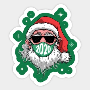 Santa Face Mask Sticker